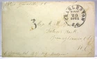 1861 CONFEDERATE CIVIL WAR COVER - SOLDIERS DUE - 25th NORTH CAROLINA INFANTRY