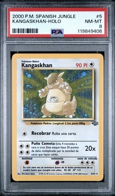 kangaskhan pokemon card value 5/64 - Jungle This attack does 20 damage times the number of heads KANGASKHAN JUNGLE HOLO #5/64 1999