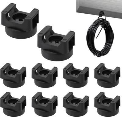 10stk Magnetische Zip-Tie-Halterungen, Kabelbinder-Basis mit Starkem Magnet Viel