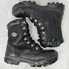 Harley-Davidson  Women's Hennie Waterproof Black Motorcycle Boots D85222 Sz. 7.5