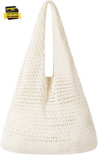 Crochet Bags, Beach Mesh Tote Bag Womens Shoulder Shopping Handbag Casual Travel