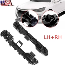 Pair Front Headlight Bumper Bracket Mount Support For Honda Accord Sedan 2013-17