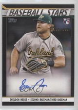 2020 Topps Baseball Stars Series 2 Black 124/199 Sheldon Neuse #BSA-SN Auto 00m9