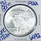 1922 BU UNCIRCULATED SILVER PEACE DOLLAR AUTHENTIC U.S. MINT FREE SHIPPING 6492