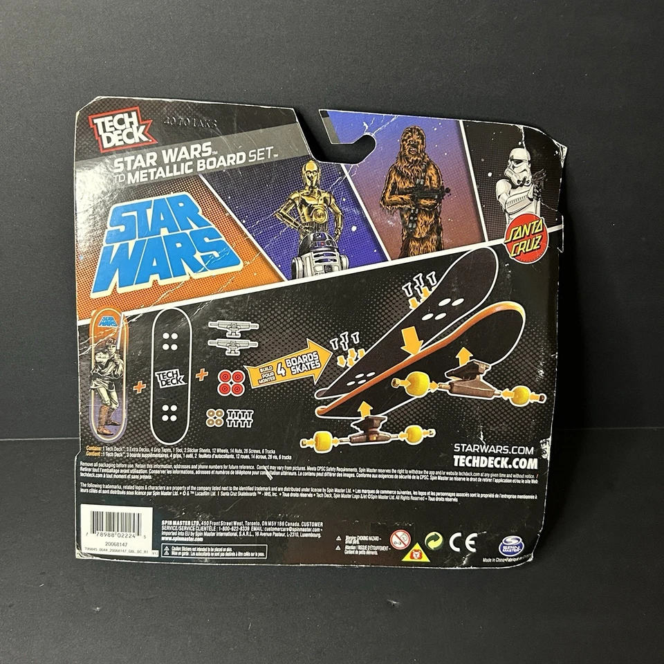 Tech Deck Star Wars Tabla de Skate Metálica 68 Set Santa Cruz KMart Exclusivo NUEVO Foto 4 de 4