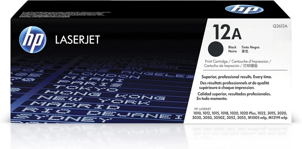 🖨️ Cartouche HP 12A Q2612A Original Noir Intense 2000 Pages Laser 🎯 - Photo 1/1