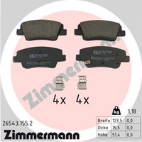Bremsbelagsatz Scheibenbremse Zimmermann 26543.155.2 FüR Hyundai Ioniq NE CE Bus