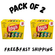  2 PACK Lay's Snacks Mix Potato Chips Variety Pack, 1 oz, 18 Count