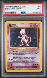 Mewtwo 10/130 Base Set 2 Holo