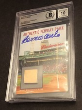 Beckett Gem Mint Auto Bernie Carbo Custom Card W/ Fenway Park Foul Line 323