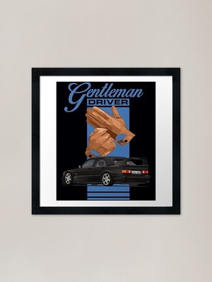 Gentleman Driver 190 Evolution Clas Framed Wall Art Poster Canvas Print Picture