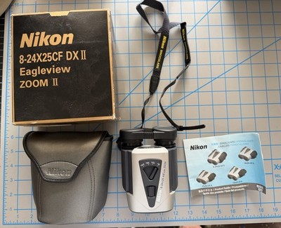 Nikon EagleView Zoom 8-20x25 CF Binoculars with Case and Manual