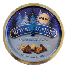 NEW RECIPE Royal Dansk Winter Cookie Collection 10.6oz Gourmet Cookies LIMITED