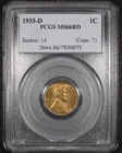 1935-D Lincoln Wheat Cent - 1c PCGS MS66 RD - Red - Nice Coin!