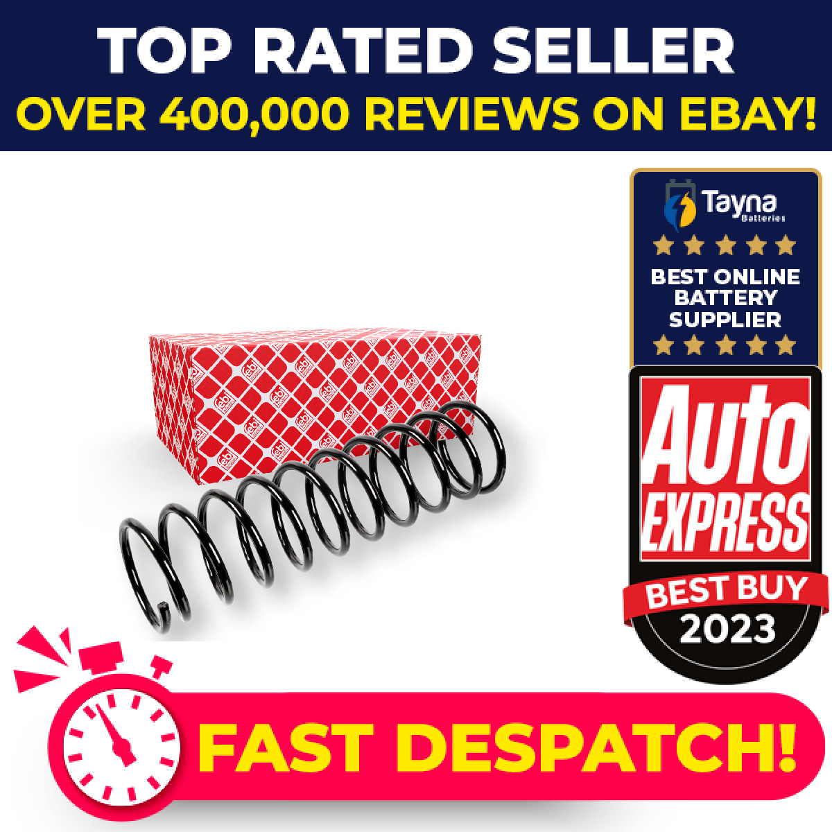 Coil Spring Front 104739 Febi Suspension 113411105 Genuine Quality Guaranteed