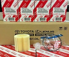 SET OF 4 GENUINE TOYOTA LEXUS SCION OIL FILTER OEM 04152-YZZA1 FAST SHIPPING USA