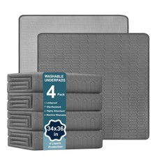 Washable Underpads Bedwetting 34x36 Inch Waterproof Reusable Incontinence