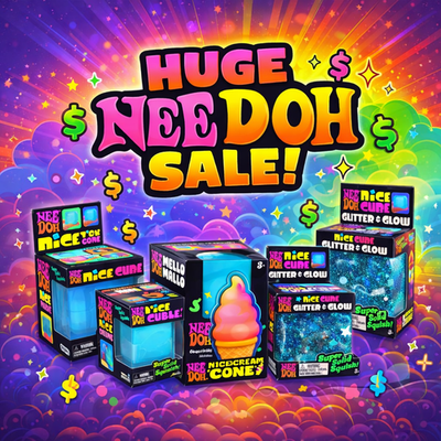 #ad Schylling Needoh Cube Fuzz Ball Nice Cream Cone Jelly Squish Nice Sicle $64.99