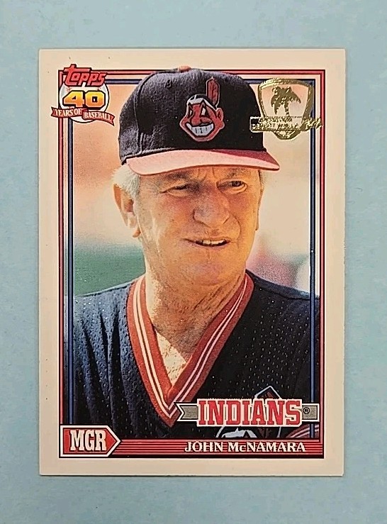 1991 Topps Desert Shield John McNamara #549 Card A