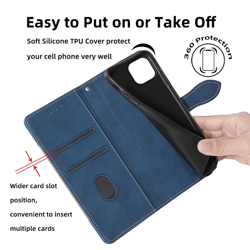 For Huawei P Smart Z Y5 Y6 Y7 Pro 2019 2018 Leather Flip Card Wallet Case Cover - Image 4 of 4