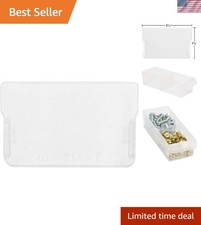 16-Pack Clear Plastic Drawer Dividers for Custom Organization, Portable Design
