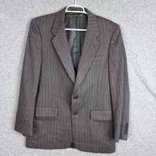 Vintage Christian Dior Monsieur Blazer Mens Gray Pure Virgin Wool Size 38