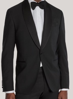 Jack Victor  ETHAN  Black Shawl Tuxedo Jacket Size 42 Short MSRP $795