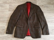 Remus Uomo Robert Noble 100 Wool Blazer Brown Check 42r 100 Wool Scotland