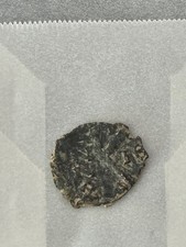 Antike M&uuml;nze: Byzanz Teil-Follis / Dekanummion (B&uuml;ste & Wertzeichen)