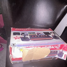 Atari Flashback 2 Console Black Orange Composite RCA with Box & Adapter