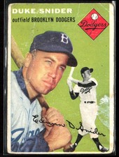 Duke Snider 1954 Topps B #32 Brooklyn Dodgers