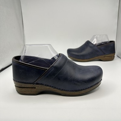 Dansko-Professional Leather Blue Clog 39 Women 8.5-9 US Slip
