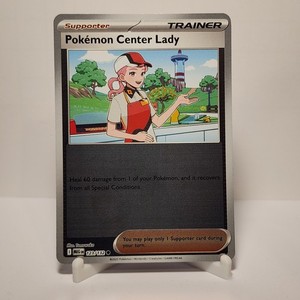 Pokemon Center Lady 123/132 Me01: Mega Evolution Reverse Holo