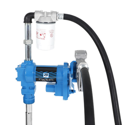 Fuel Transfer Pump 20GPM 12V DC Gasoline with Nozzle Kit for Gas Diesel Kerosene