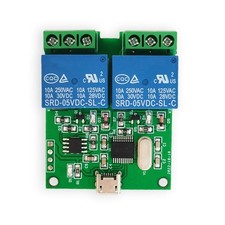 LCUS-2 Type 2 Way USB Relay Module USB Intelligent Control  Computer Serial9677