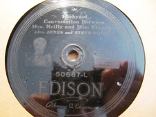 1920 Hebrew EDISON Monroe Silver COHEN on his HONEYMOON/ ADA JONES 50667 Disc