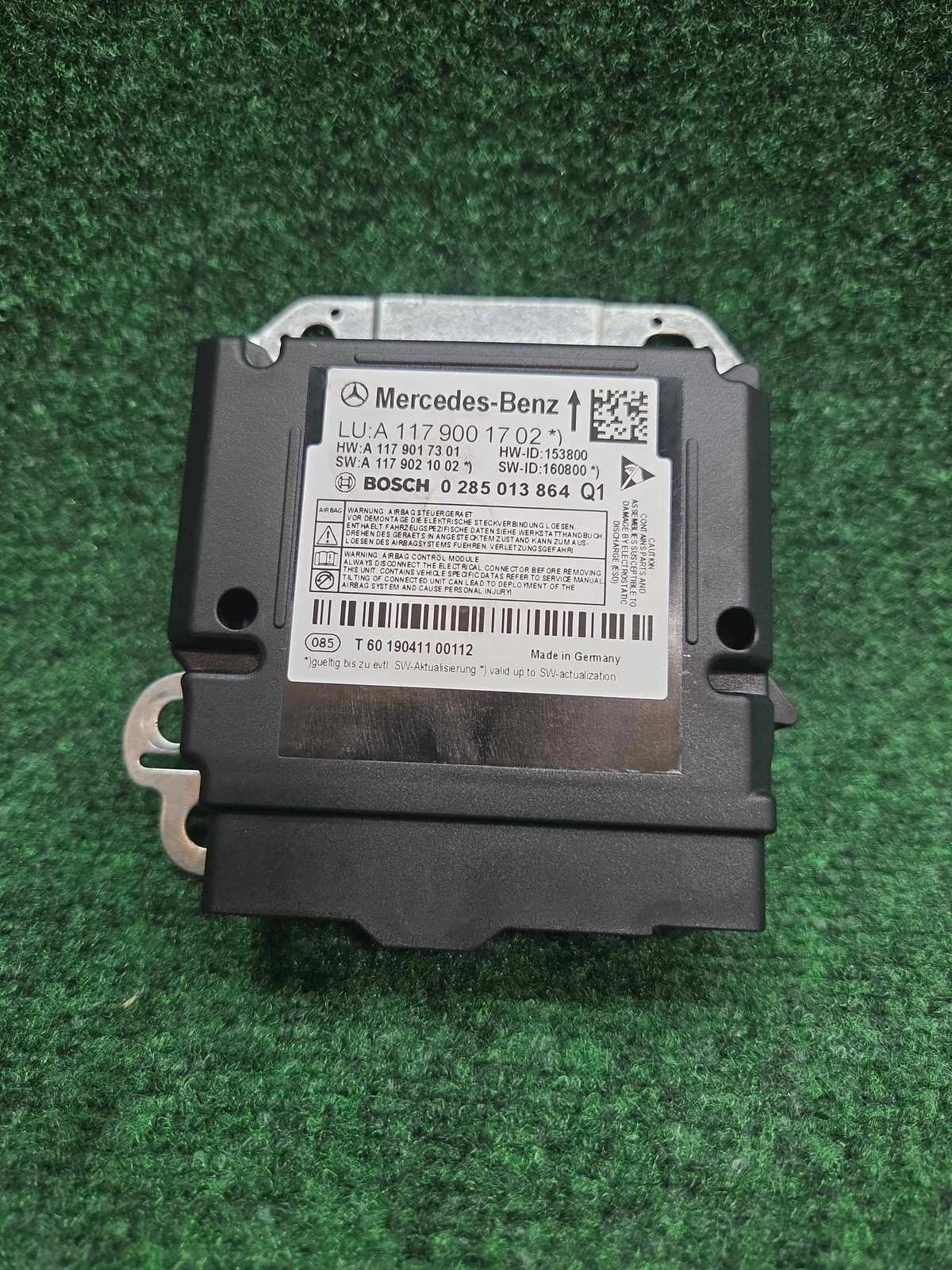 2015-2020 Mercedes Benz Gla 250 Belts Tensioner Control Unit Oem A1179001702