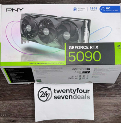 PNY OC Overlocked GeForce RTX 5090 GPU - No PCB, Core & VRAM