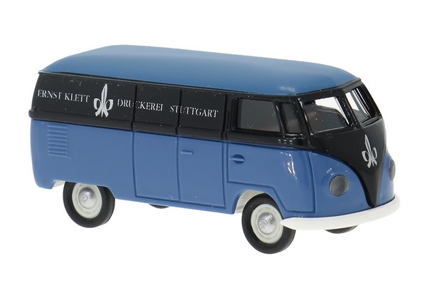 Brekina 32073 - 1:87 H0 Vw T1A Kasten Ernst Klett Blau Dunkelblau Ovp Neu 2026-image