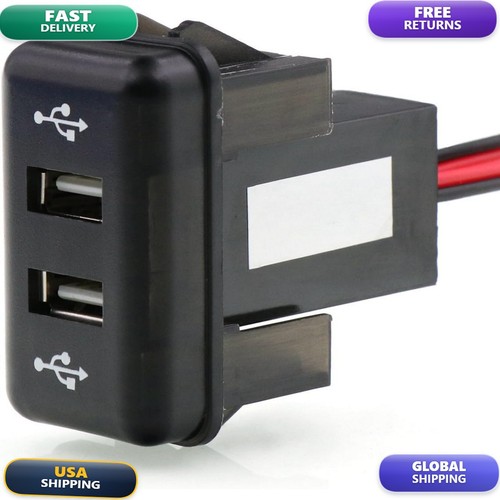 Dual USB Car Charger 5V 2.1A/2.1A for Volvo FH FH12 12V/24V