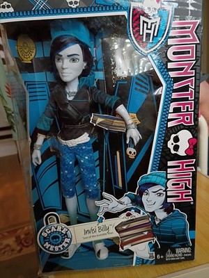 Monster High Scaremester Invisi Billy 11 in Fashion Doll Unopened Removable