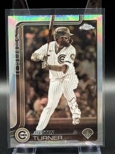 2025 Topps Chrome Update Series - Justin Turner #USC170 Sepia Refractor Cubs