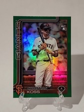 2025 Topps Update Christian Koss True Rookie Green Rainbow Foil /99 #US174