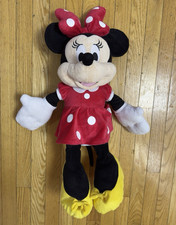 Disney Minnie Mouse Large 28 in Plush Stuffed Animal Red Polka Dot Dress