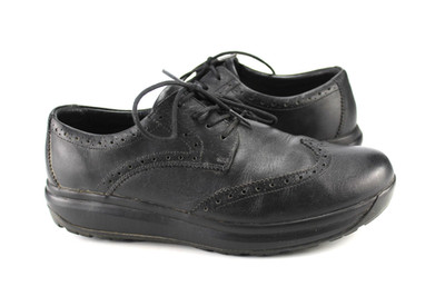 Joya Gr.44 1/3  Herren Halbschuhe Schnürschuhe Leder Schwarz