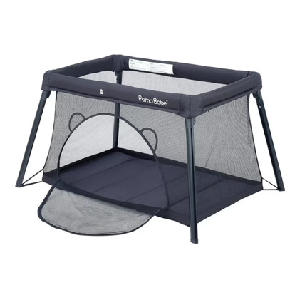Pamo Babe P057B01-Black Unisex Travel Playard for Toddler, Portable Crib for