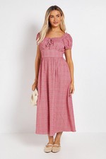 Dorothy Perkins Red Midi Dress Womens Daywear Dresses