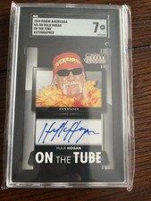 2015 Panini Americana Hulk Hogan On The Tube Auto SGC 7 GRADED WWF WWE