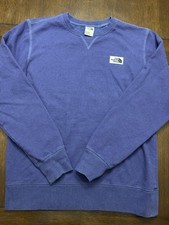 Men s Crewneck Sweatshirt the North Face Size Medium , Dark Purple/blue Color