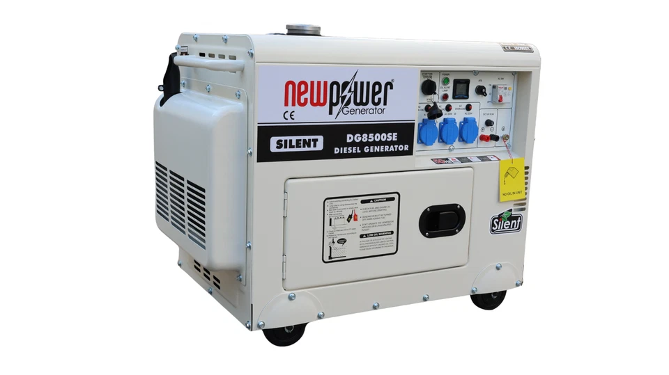 Stromerzeuger DG8500 3x230V 6,5kw 6500W Diesel E-Start AVR Stromaggregat - Bild 3 von 4